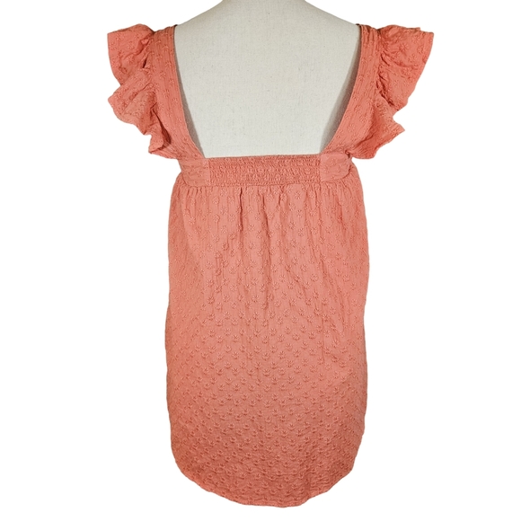 BB Dakota by Steve Madden Orange Lined Mini Dress, Square Neck, XS - Picture 5 of 13